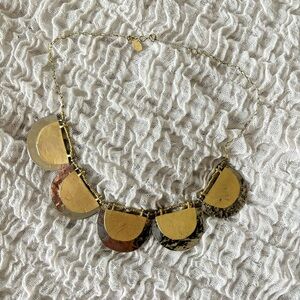 Noonday Collection necklace silver gold scallop